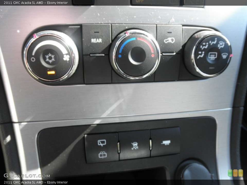 Ebony Interior Controls for the 2011 GMC Acadia SL AWD #54552453