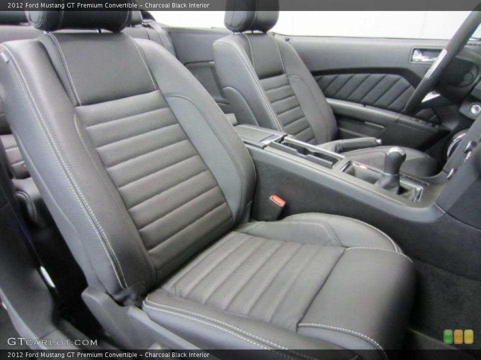 Charcoal Black Interior Photo for the 2012 Ford Mustang GT Premium Convertible #54555559