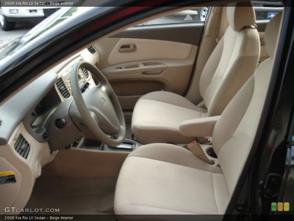 Beige Interior Photo for the 2006 Kia Rio LX Sedan #54555569