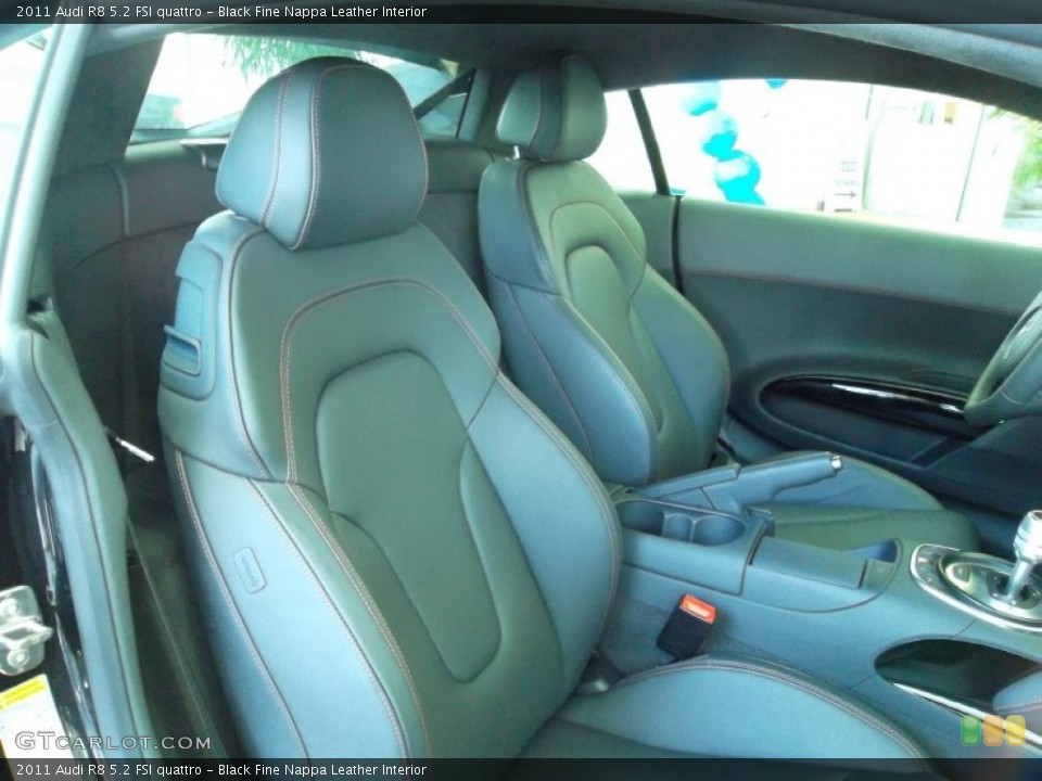 Black Fine Nappa Leather Interior Photo for the 2011 Audi R8 5.2 FSI quattro #54555822