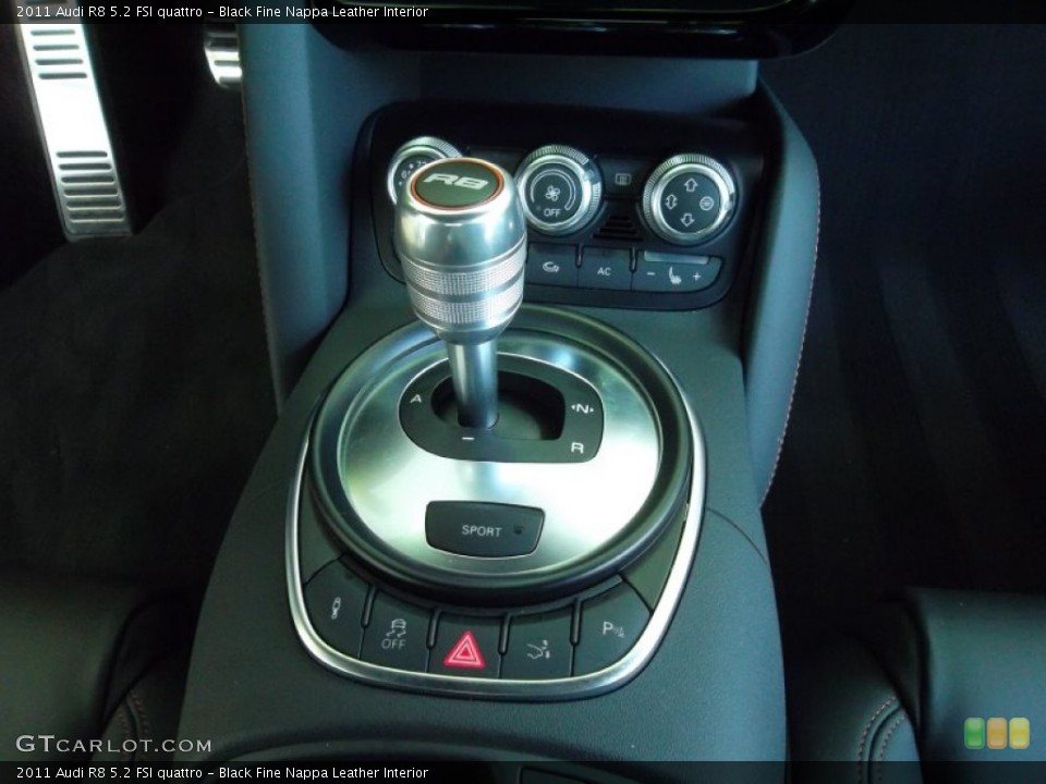 Black Fine Nappa Leather Interior Transmission for the 2011 Audi R8 5.2 FSI quattro #54555867