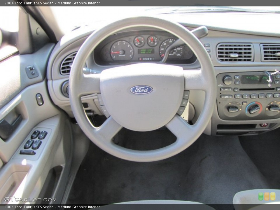 Medium Graphite Interior Steering Wheel for the 2004 Ford Taurus SES Sedan #54556113