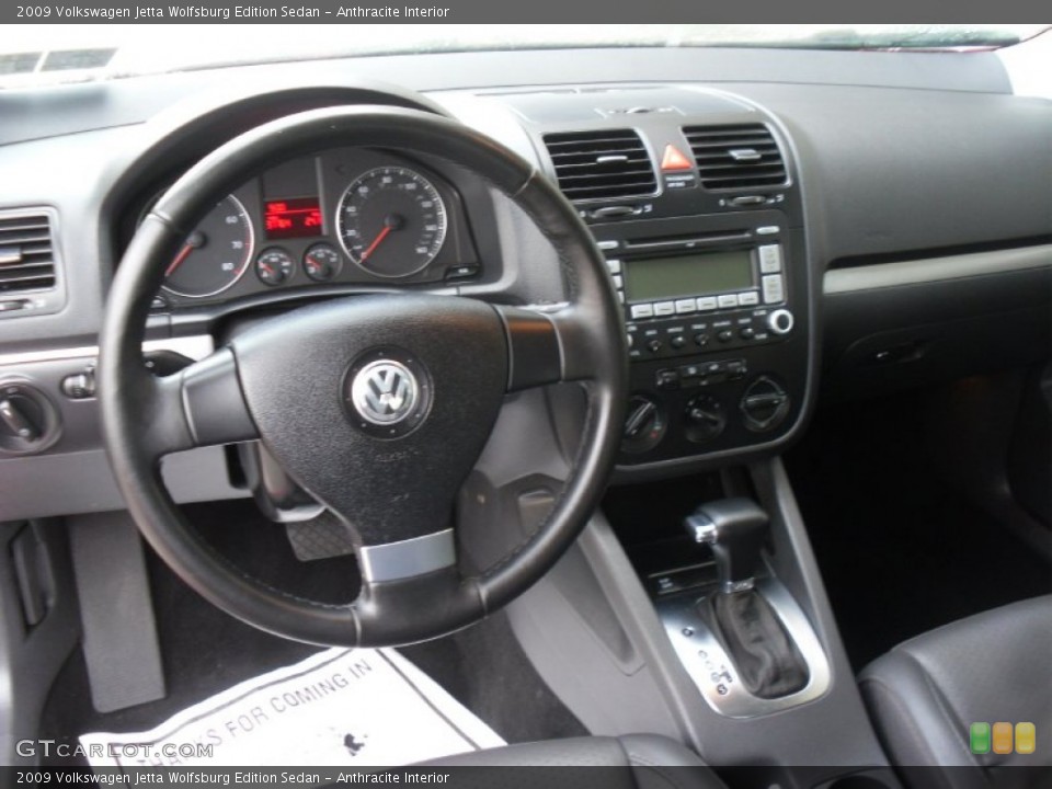 Anthracite Interior Dashboard for the 2009 Volkswagen Jetta Wolfsburg Edition Sedan #54558087