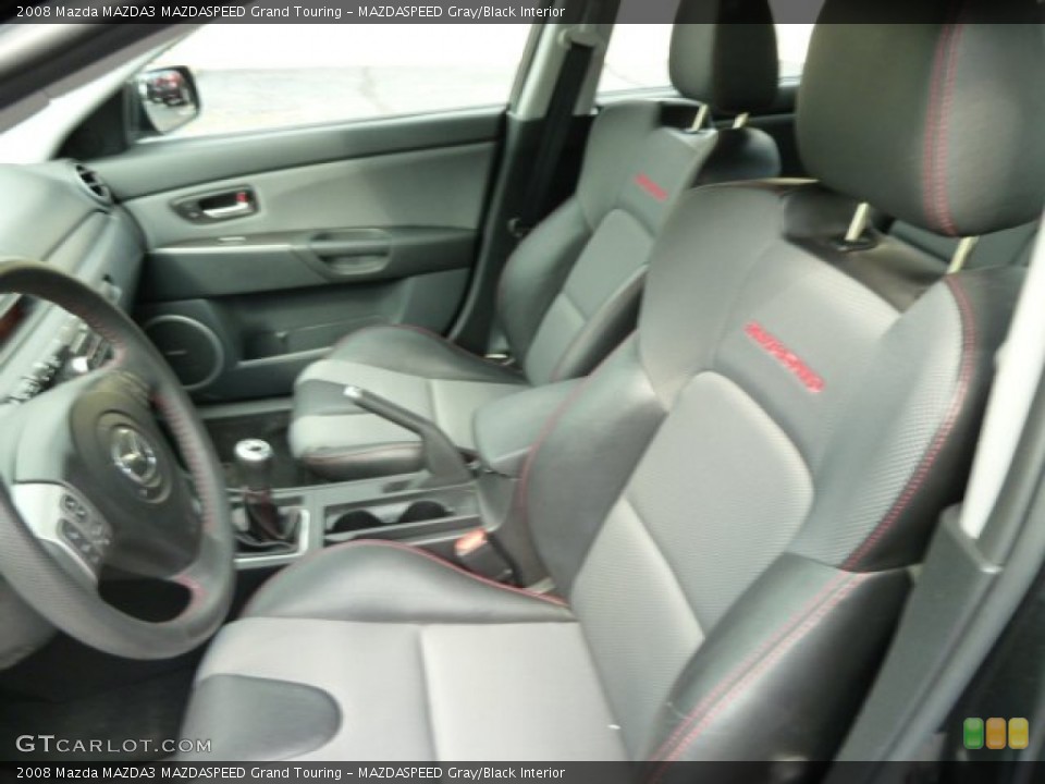 MAZDASPEED Gray/Black Interior Photo for the 2008 Mazda MAZDA3 MAZDASPEED Grand Touring #54558540