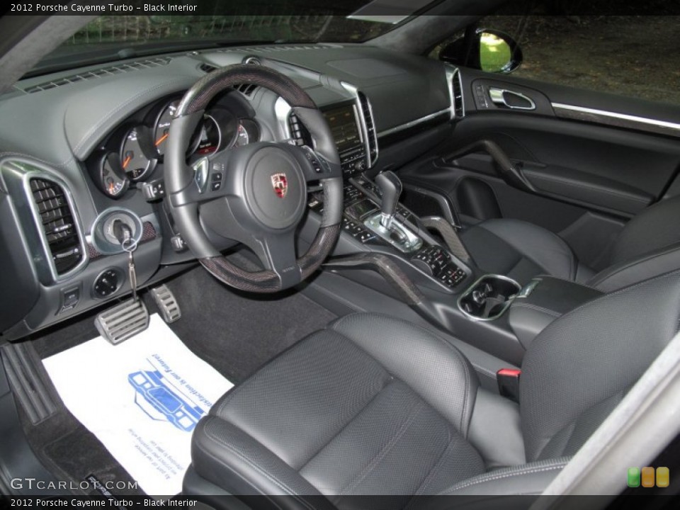 Black Interior Prime Interior for the 2012 Porsche Cayenne Turbo #54561666