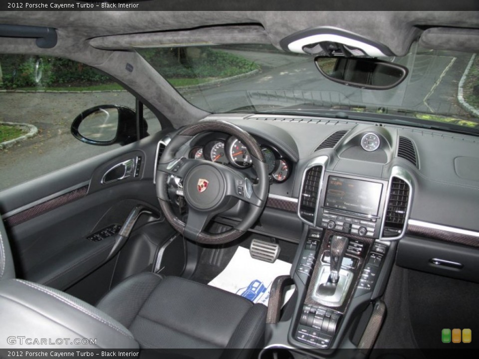 Black Interior Dashboard for the 2012 Porsche Cayenne Turbo #54561684