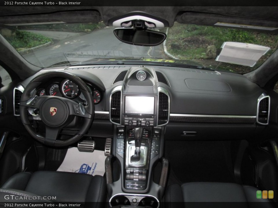 Black Interior Dashboard for the 2012 Porsche Cayenne Turbo #54561690