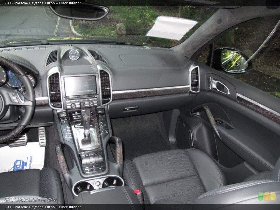 Black Interior Dashboard for the 2012 Porsche Cayenne Turbo #54561699