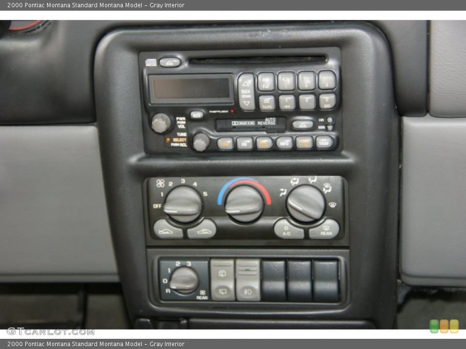 Gray Interior Controls for the 2000 Pontiac Montana  #54563304