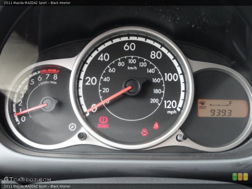 Black Interior Gauges for the 2011 Mazda MAZDA2 Sport #54564324