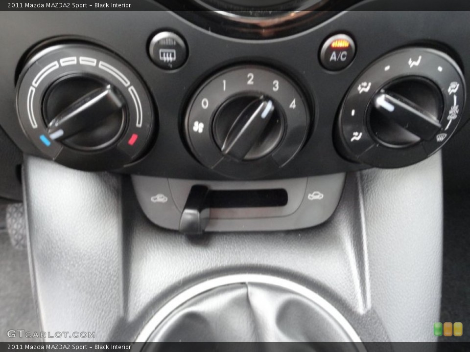 Black Interior Controls for the 2011 Mazda MAZDA2 Sport #54564351