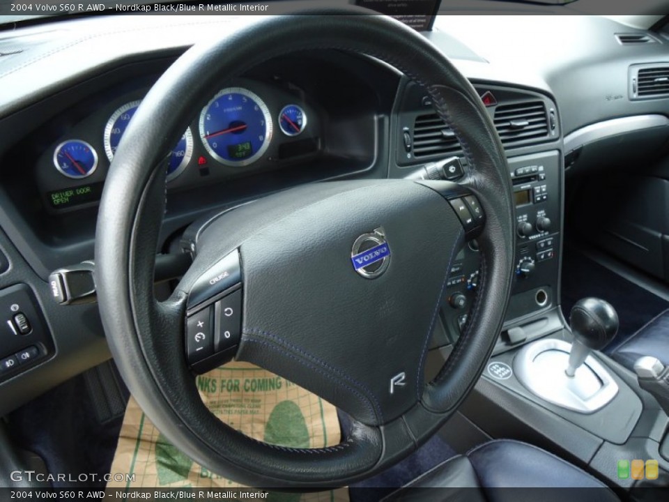 Nordkap Black/Blue R Metallic Interior Steering Wheel for the 2004 Volvo S60 R AWD #54565015
