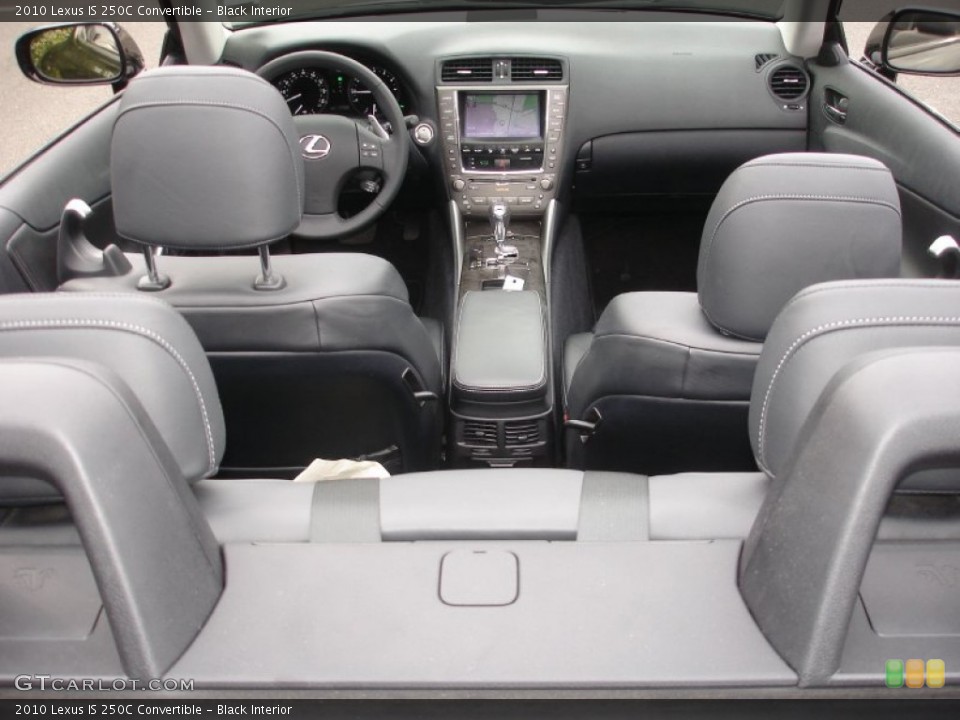 Black Interior Photo for the 2010 Lexus IS 250C Convertible #54566616
