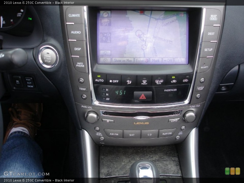 Black Interior Navigation for the 2010 Lexus IS 250C Convertible #54566643