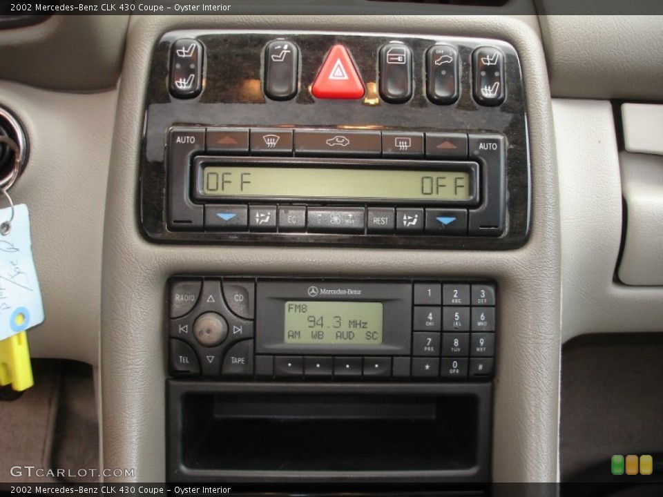 Oyster Interior Controls for the 2002 Mercedes-Benz CLK 430 Coupe #54566772