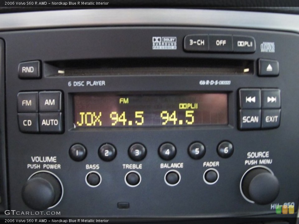 Nordkap Blue R Metallic Interior Audio System for the 2006 Volvo S60 R AWD #54568560