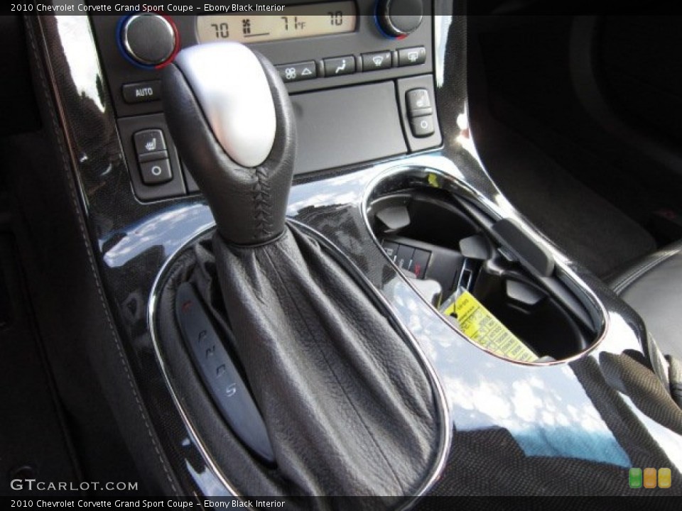 Ebony Black Interior Transmission for the 2010 Chevrolet Corvette Grand Sport Coupe #54568854