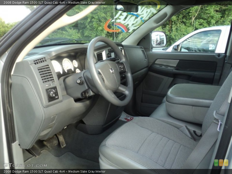 Medium Slate Gray Interior Photo for the 2008 Dodge Ram 1500 SLT Quad Cab 4x4 #54568860