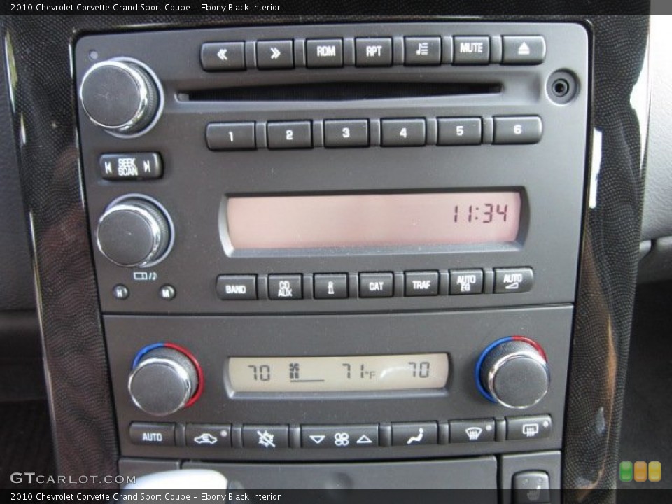 Ebony Black Interior Audio System for the 2010 Chevrolet Corvette Grand Sport Coupe #54568863