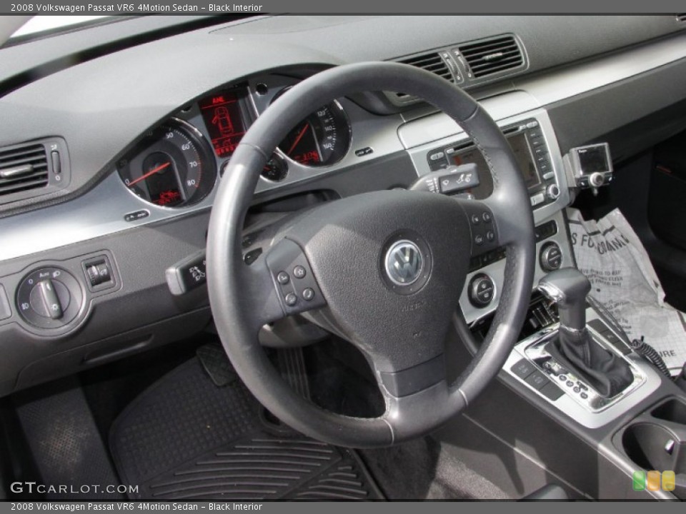 Black Interior Photo for the 2008 Volkswagen Passat VR6 4Motion Sedan #54569007
