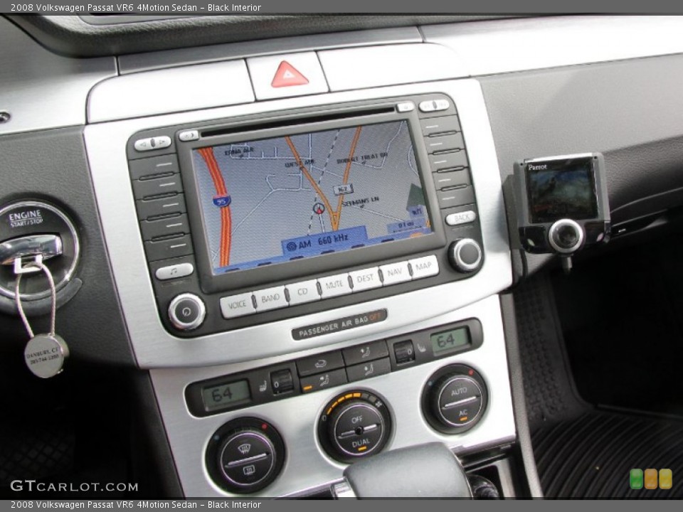 Black Interior Navigation for the 2008 Volkswagen Passat VR6 4Motion Sedan #54569086