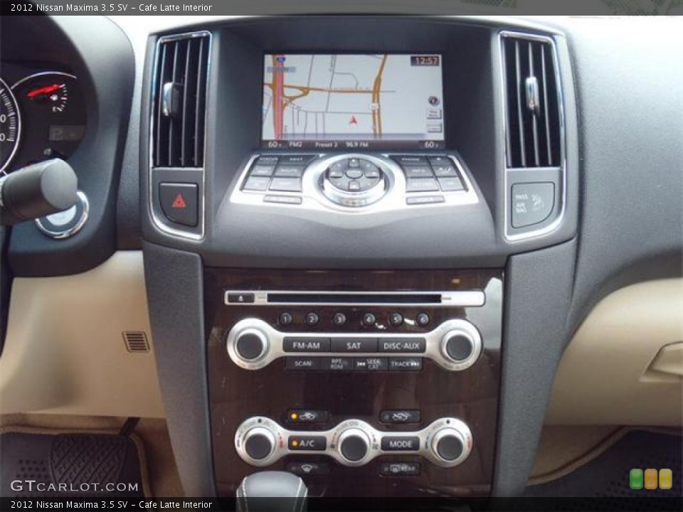 Cafe Latte Interior Controls for the 2012 Nissan Maxima 3.5 SV #54571587