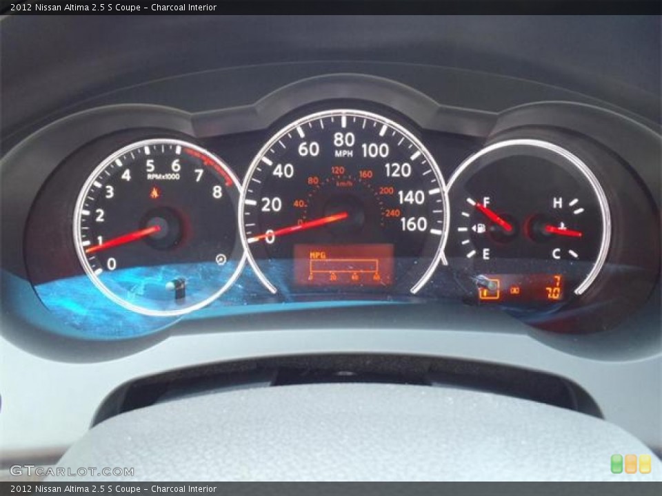 Charcoal Interior Gauges for the 2012 Nissan Altima 2.5 S Coupe #54571716