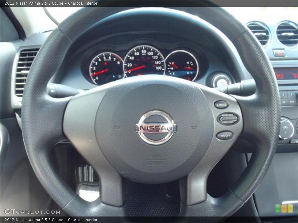 Charcoal Interior Steering Wheel for the 2012 Nissan Altima 2.5 S Coupe #54571725