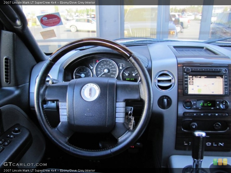 Ebony/Dove Grey Interior Steering Wheel for the 2007 Lincoln Mark LT SuperCrew 4x4 #54572055