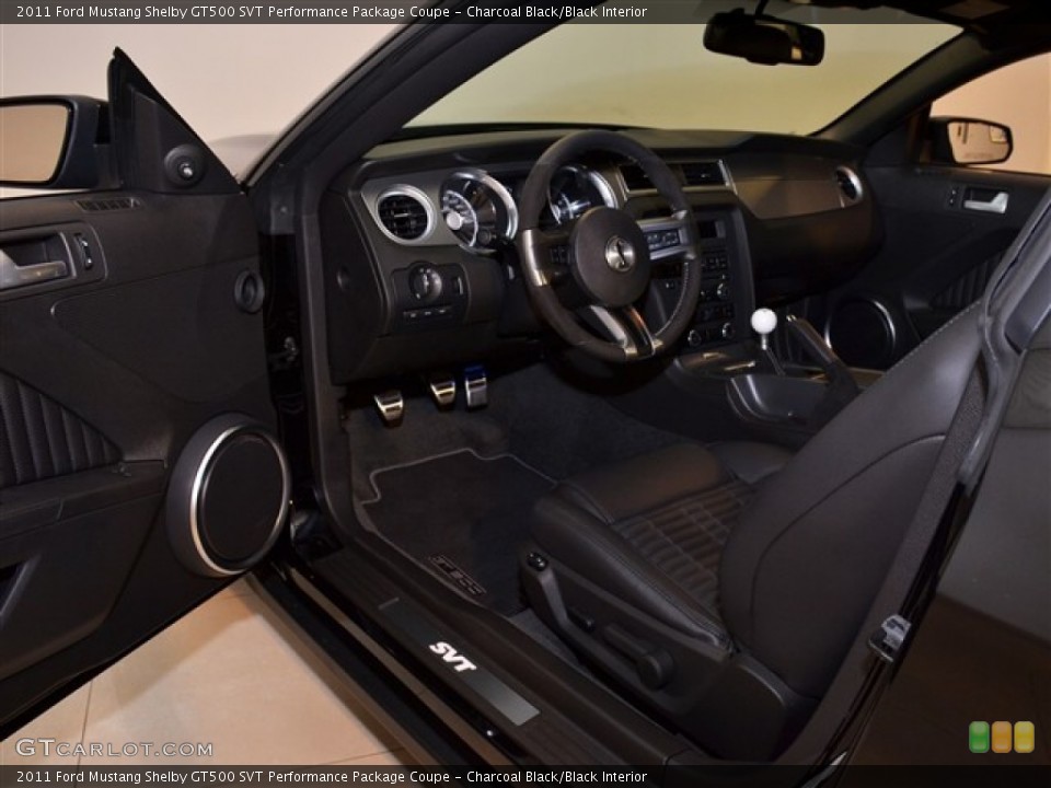 Charcoal Black/Black Interior Photo for the 2011 Ford Mustang Shelby GT500 SVT Performance Package Coupe #54572592