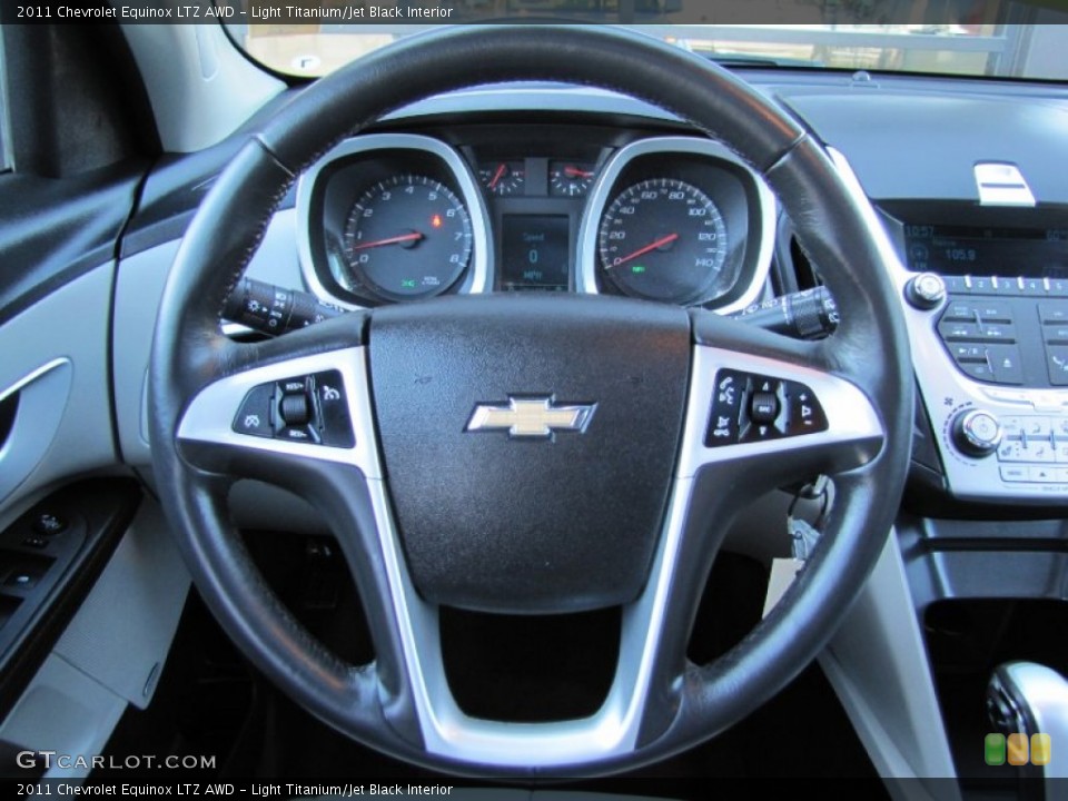 Light Titanium/Jet Black Interior Steering Wheel for the 2011 Chevrolet Equinox LTZ AWD #54572703