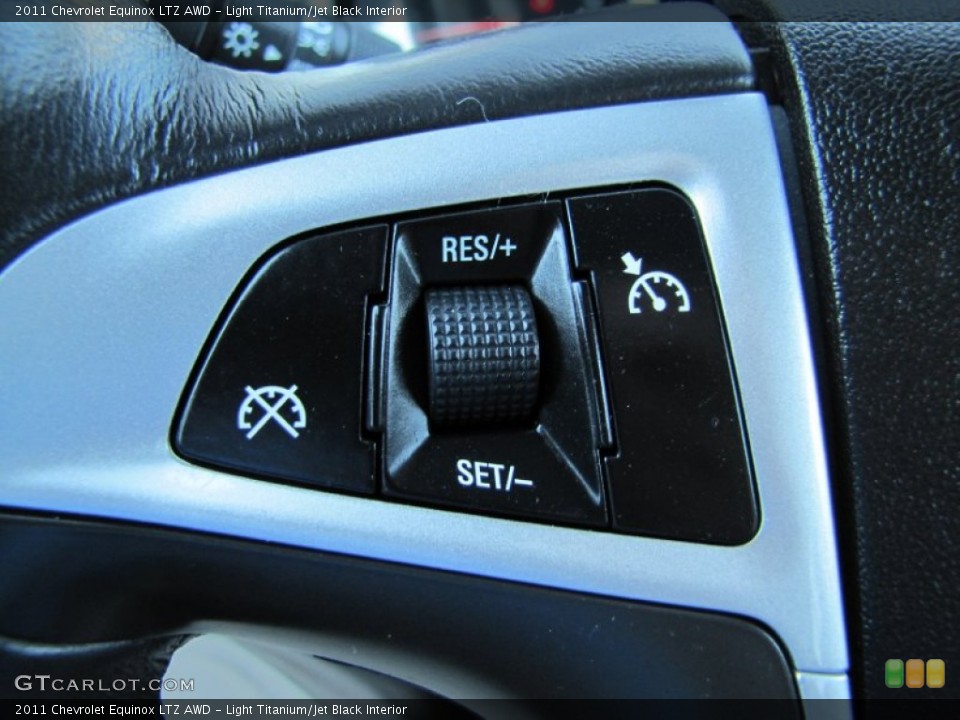 Light Titanium/Jet Black Interior Controls for the 2011 Chevrolet Equinox LTZ AWD #54572709