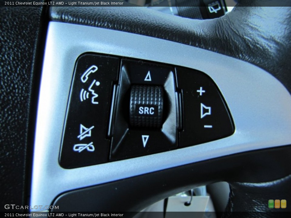 Light Titanium/Jet Black Interior Controls for the 2011 Chevrolet Equinox LTZ AWD #54572715