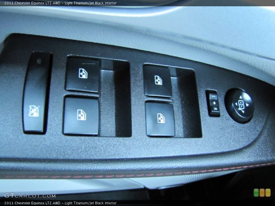 Light Titanium/Jet Black Interior Controls for the 2011 Chevrolet Equinox LTZ AWD #54572727