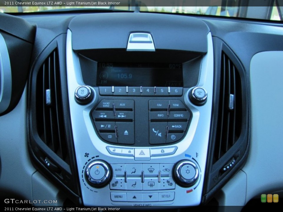 Light Titanium/Jet Black Interior Controls for the 2011 Chevrolet Equinox LTZ AWD #54572736
