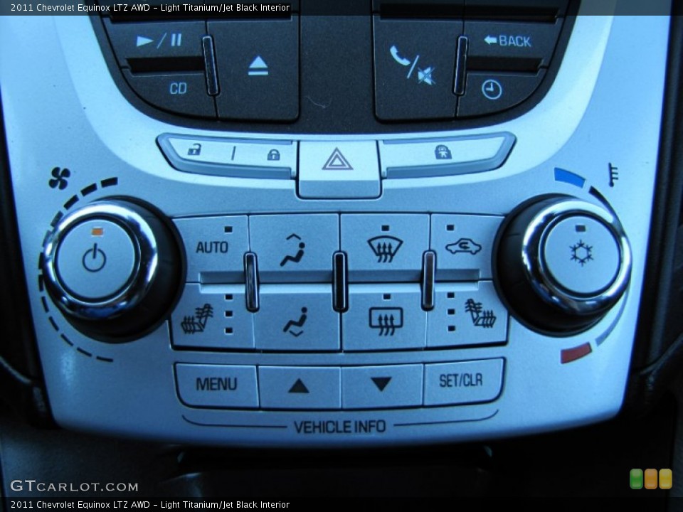 Light Titanium/Jet Black Interior Controls for the 2011 Chevrolet Equinox LTZ AWD #54572754