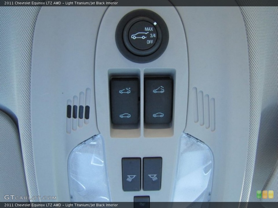 Light Titanium/Jet Black Interior Controls for the 2011 Chevrolet Equinox LTZ AWD #54572781