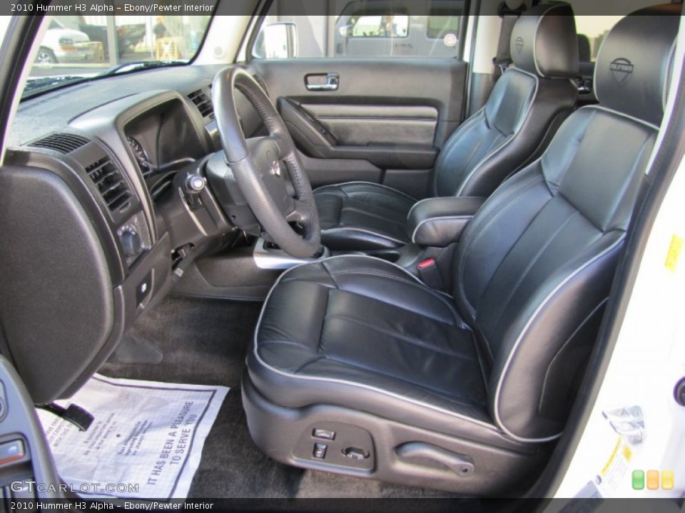 Ebony/Pewter Interior Photo for the 2010 Hummer H3 Alpha #54572886