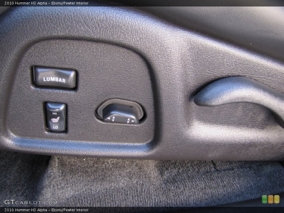 Ebony/Pewter Interior Controls for the 2010 Hummer H3 Alpha #54572910