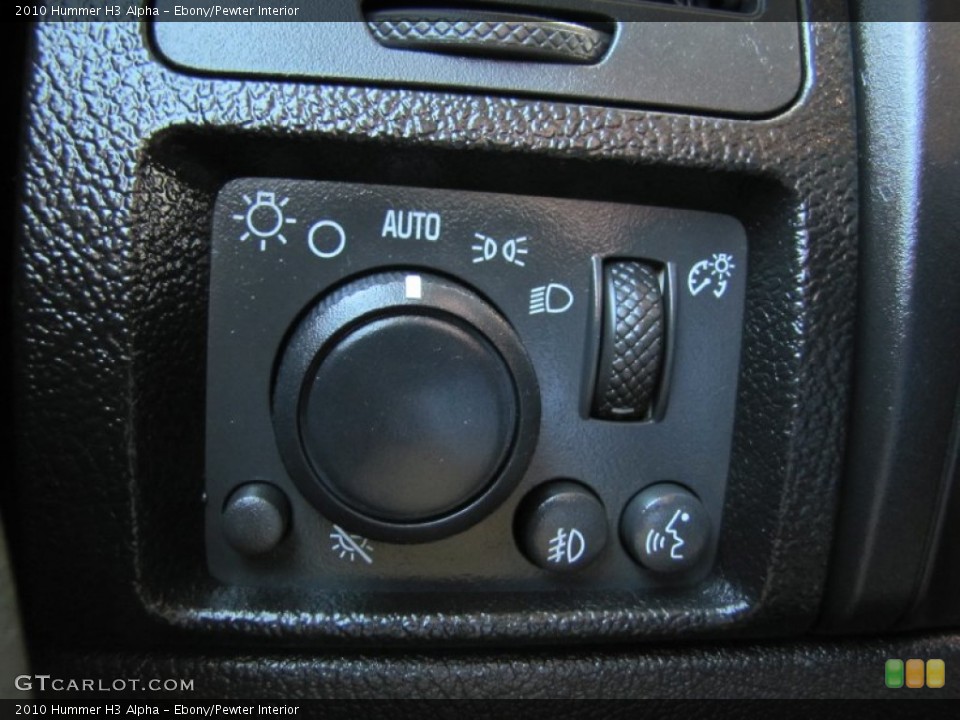 Ebony/Pewter Interior Controls for the 2010 Hummer H3 Alpha #54572922