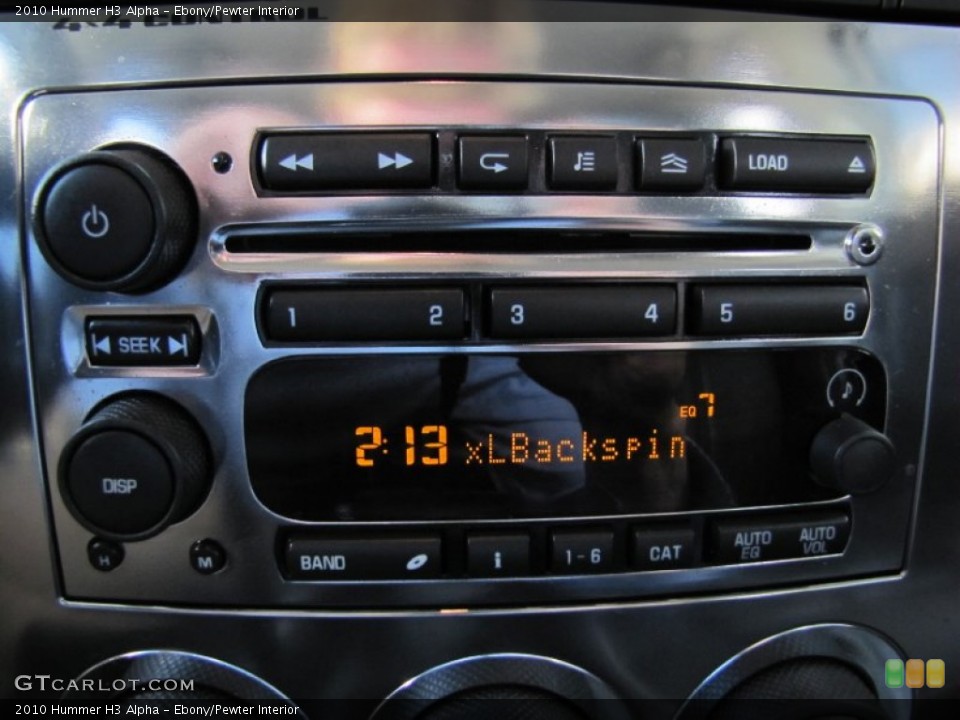 Ebony/Pewter Interior Audio System for the 2010 Hummer H3 Alpha #54572946