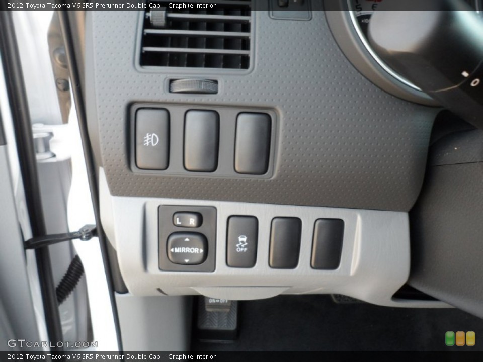 Graphite Interior Controls for the 2012 Toyota Tacoma V6 SR5 Prerunner Double Cab #54573423