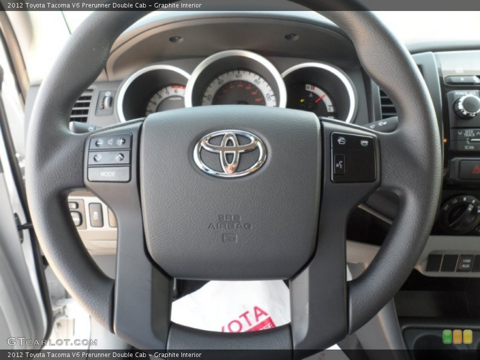 Graphite Interior Steering Wheel for the 2012 Toyota Tacoma V6 Prerunner Double Cab #54573614