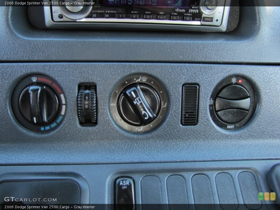 Gray Interior Controls for the 2006 Dodge Sprinter Van 2500 Cargo #54573674