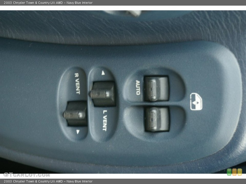 Navy Blue Interior Controls for the 2003 Chrysler Town & Country LXi AWD #54574683
