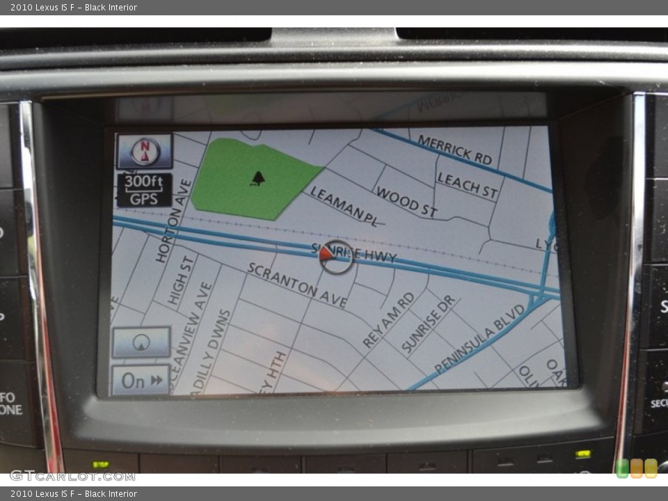 Black Interior Navigation for the 2010 Lexus IS F #54575487