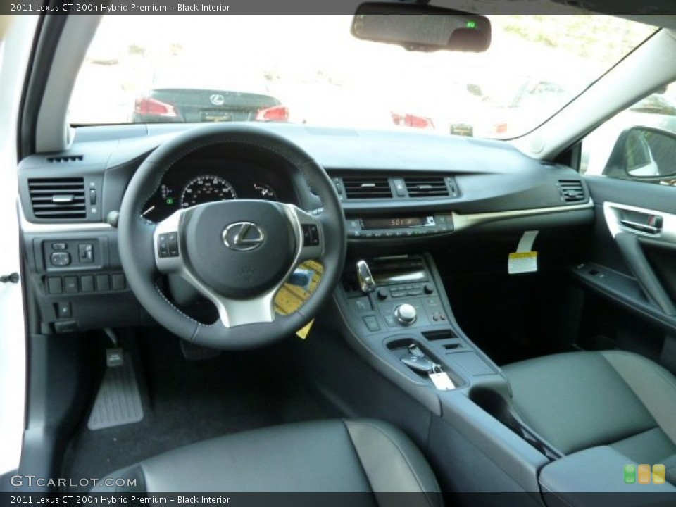 Black Interior Photo for the 2011 Lexus CT 200h Hybrid Premium #54575907