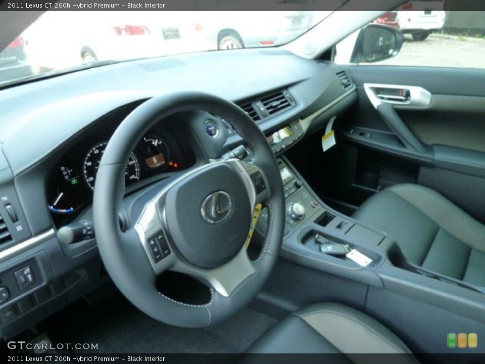 Black Interior Photo for the 2011 Lexus CT 200h Hybrid Premium #54575916