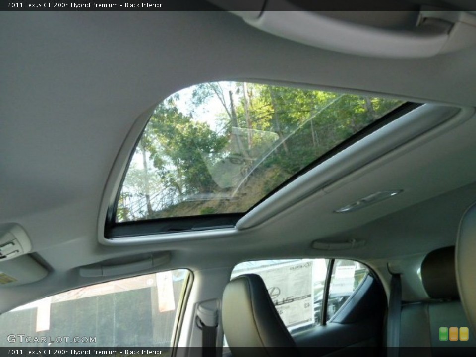 Black Interior Sunroof for the 2011 Lexus CT 200h Hybrid Premium #54575919