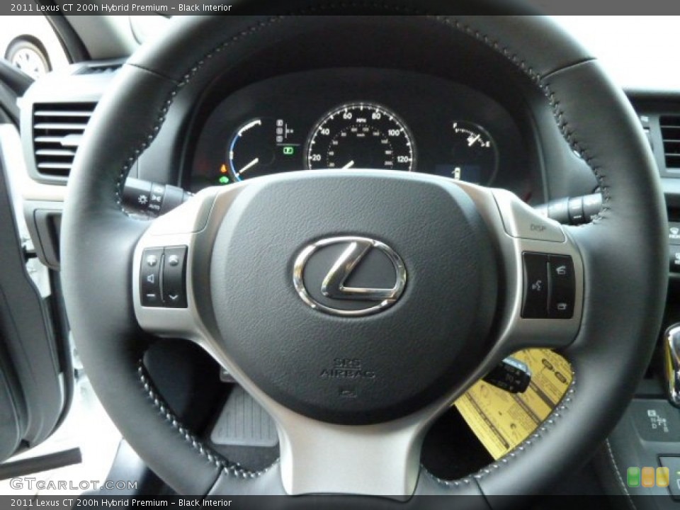 Black Interior Steering Wheel for the 2011 Lexus CT 200h Hybrid Premium #54575922